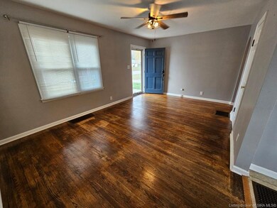 Living Room with original hardwood floors