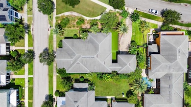 Aerial drone photography. Notice the common area to the top left of the lot. This area adds extra space and privacy.