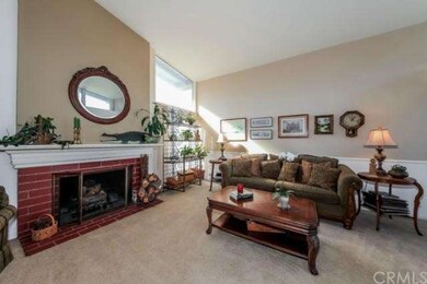 Brick fireplace