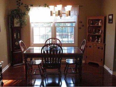 Dining Room Dinette area with Cherry laminate