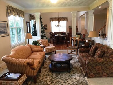 Wonderful open concept living room open to the din