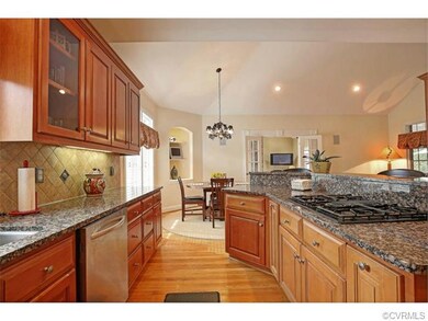 Kitchen is easy to work in and offers gas cooking 