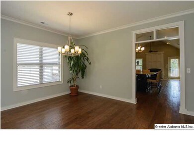 Spacious open dining room is adjacent to the kitch