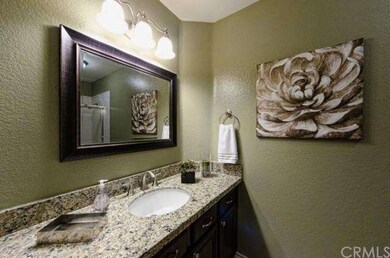 Beautiful granite counters in the downstairs bath 