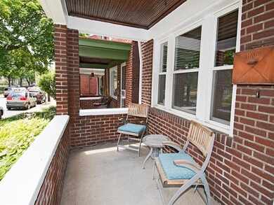 The charming front porch.