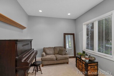 Den off living room