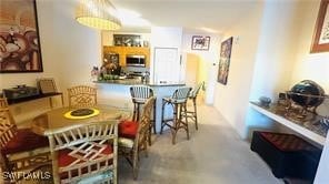 View of dining area