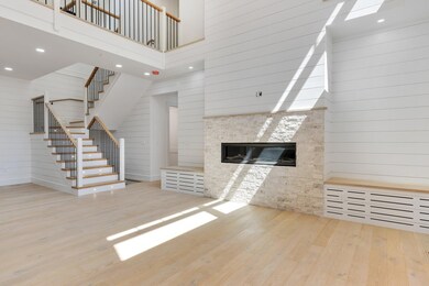 two-story living room