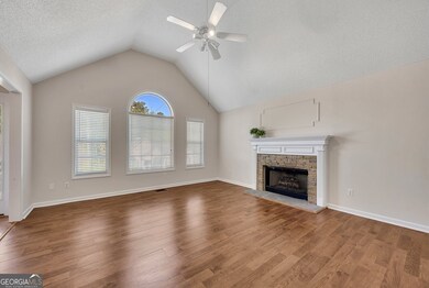 Unfurnished view of the living room.