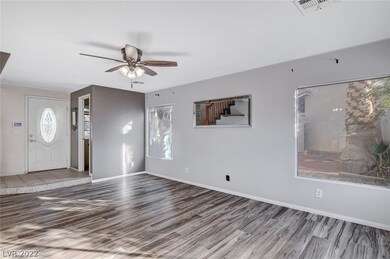 Family room with Laminate wood Flooring