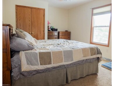 Master bedroom has direct access to the full bath.