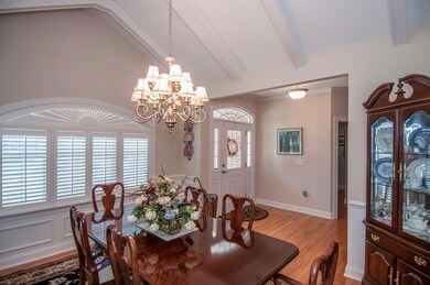 Dining room w/ Vaulted Ceiling