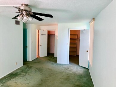 MASTER BEDROOM - LOOKING AT DUAL CLOSETS AND MASTE