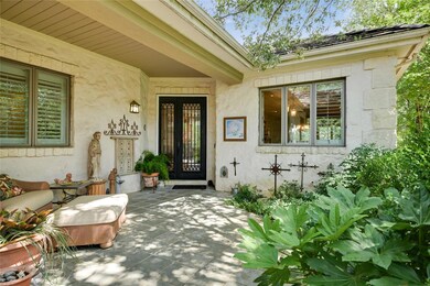 Entrance to property with french doors, stucco si