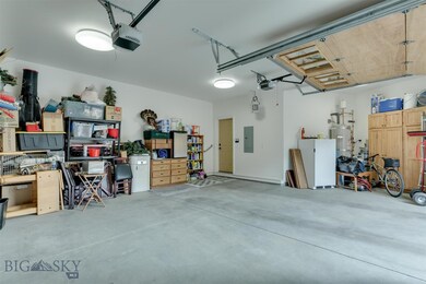 An over-sized heated garage giving you extra stora