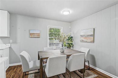 Adjacent to the kitchen, the dining area offers easy-care laminate flooring and a functional layout - a blank canvas for your dining style.