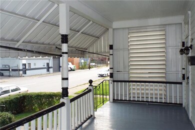 Covered front porch.