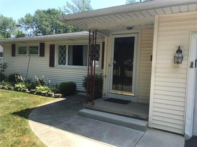 This ranch home has newer windows and is vinyl sid