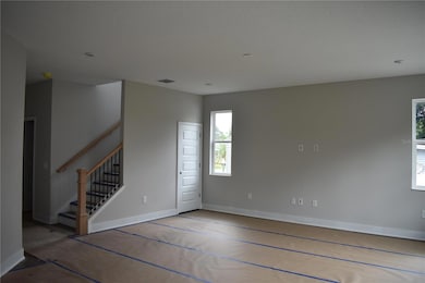 In progress photo of home under construction.