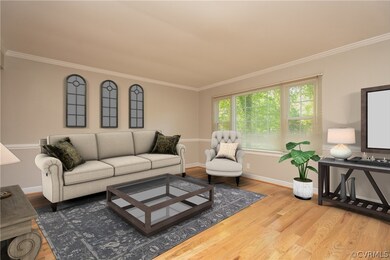 Virtually Staged Living Room