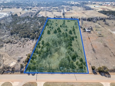 View of rural area with property boundaries highlighted