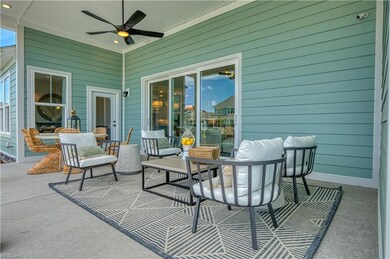 Rear covered porchPhot of Model Home
