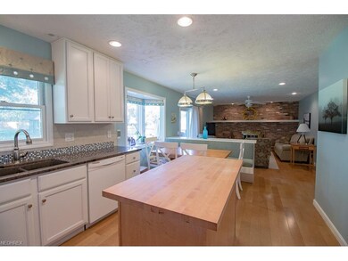 Open concept design with beautiful wood floors!