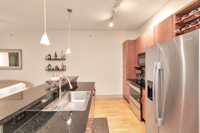 Stainless steel appliances.