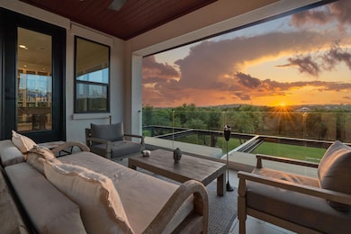 Balcony with an outdoor living space