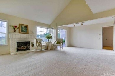 Large living room / dining room area with French d
