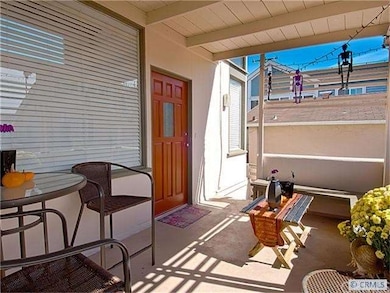 2nd floor entry deck of Unit F