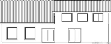 Rear elevation - builder plan