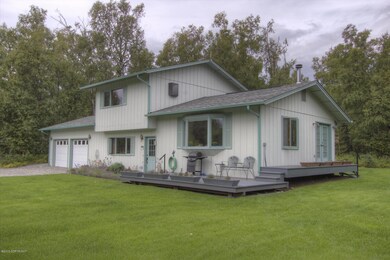 Side of home and decking