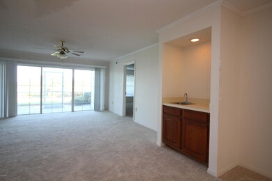living room with river views