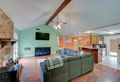 Primary Suite looking to the Living Room, Dining a