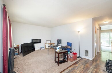 Office area with wood finished floors