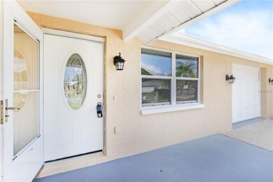 Freshly painted front porch