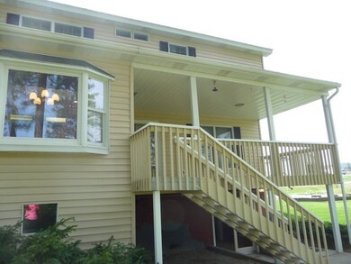 Stairs onto Covered Deck