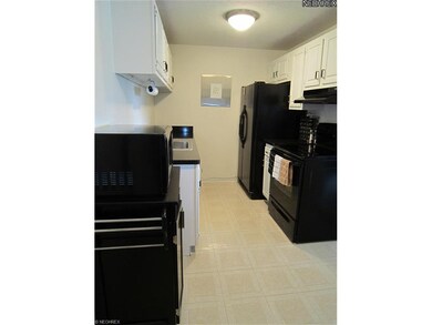 Modern kitchen with appliances.