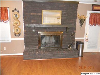 Fireplace in Kitchen Area