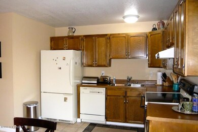 Open kitchen from dining area