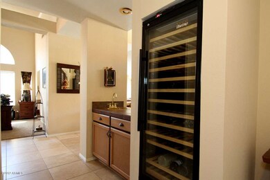 Wet Bar with Large Wine Refrigerator