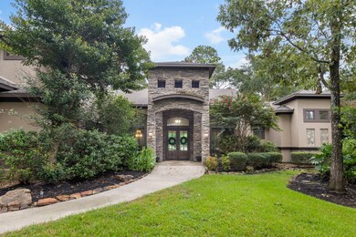Beautiful stacked stone entrance to welcome your g
