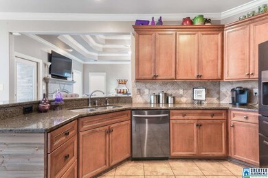 Stainless appliances, Breakfast bar with granite c