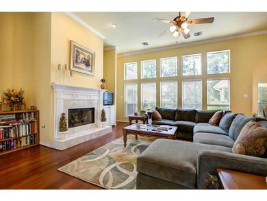 Den/Family/Great Room. High ceiling, wall of windo