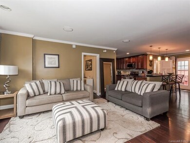 Living room showcases open floor plan