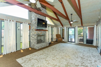 AMAZING SUNROOM, EZE BREEZE WINDOWS & FIREPLACE