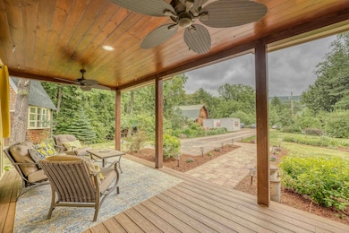New porch and stone walkway