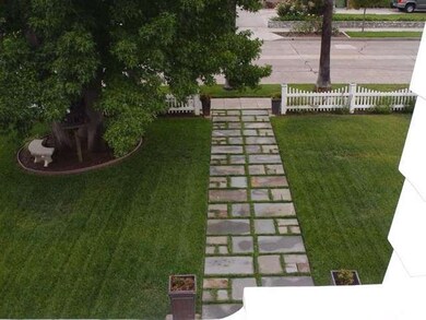 Blue Stone Walkway from upstairs balcony