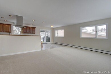 View toward kitchen and dining